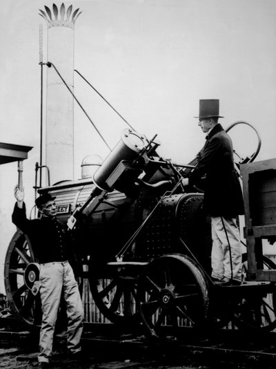 Replica of Stephensons Rocket, 1929 by English Photographer